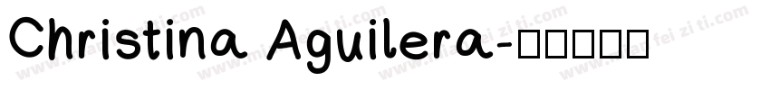 Christina Aguilera字体转换